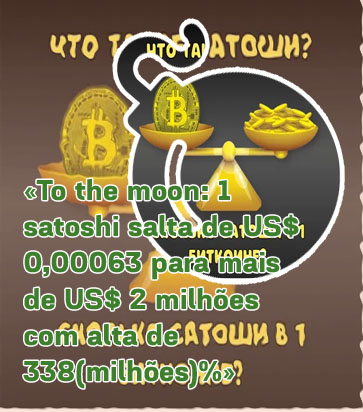 Valor satoshi bitcoin